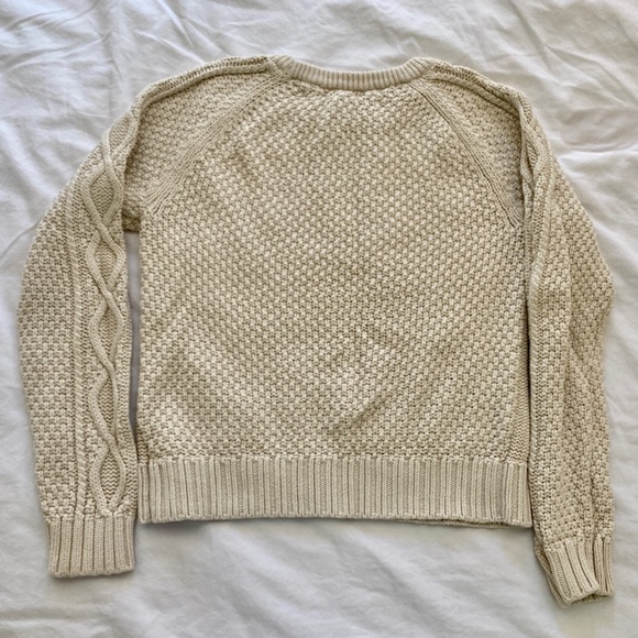 Fisherman’s cable moss stitch sweater - Picture 4 of 4
